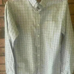 Boys Size 18/20 White and Striped Class Club Dress Shirt